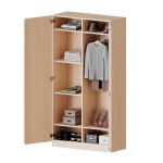 Garderobenschrank, 5 OH, 2 Türen, abschließbar, Gaderobe/Fachboden B/H/T 120x190x60cm 